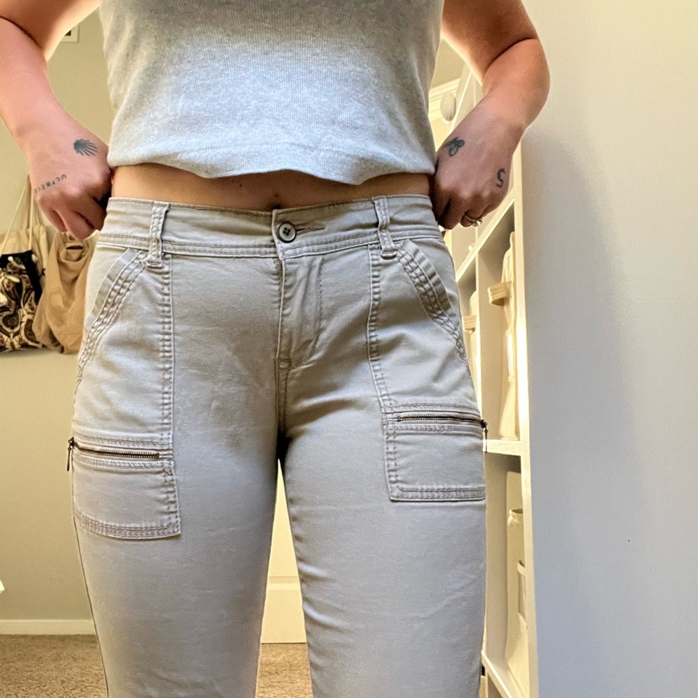 Beige Cargo Pants